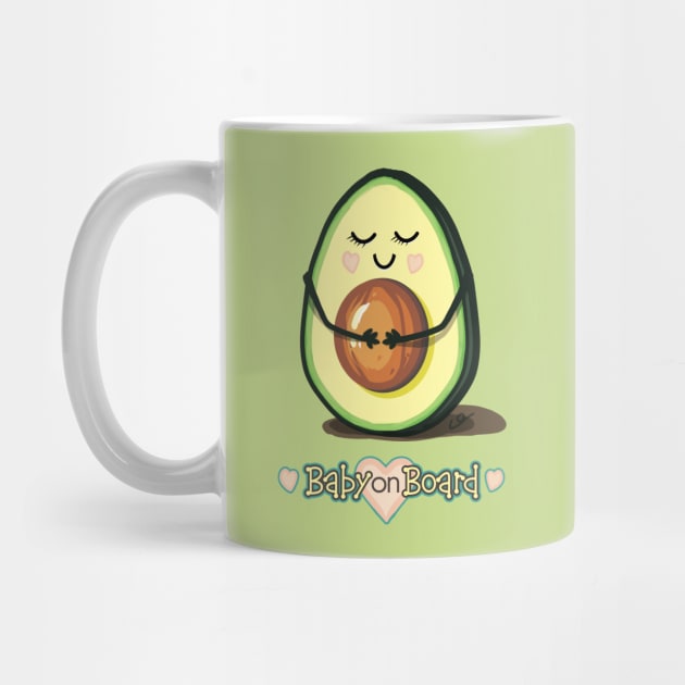 Baby on Board Avocado Mama by ElephantShoe